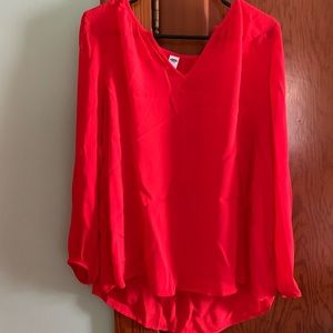 Red blouse